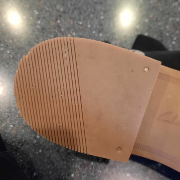 Clarks Black Ankle Boots - Picture 6 of 9